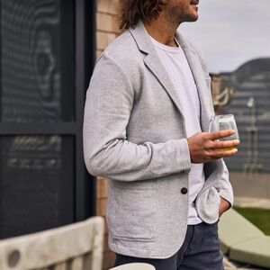 Faherty Inlet Blazer heather gray